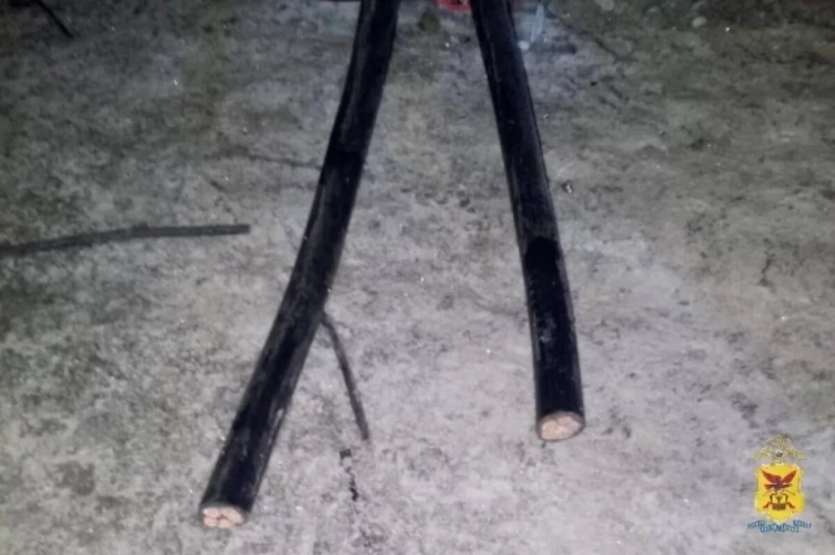    Трое забайкальцев украли более 600 метров медного кабеля