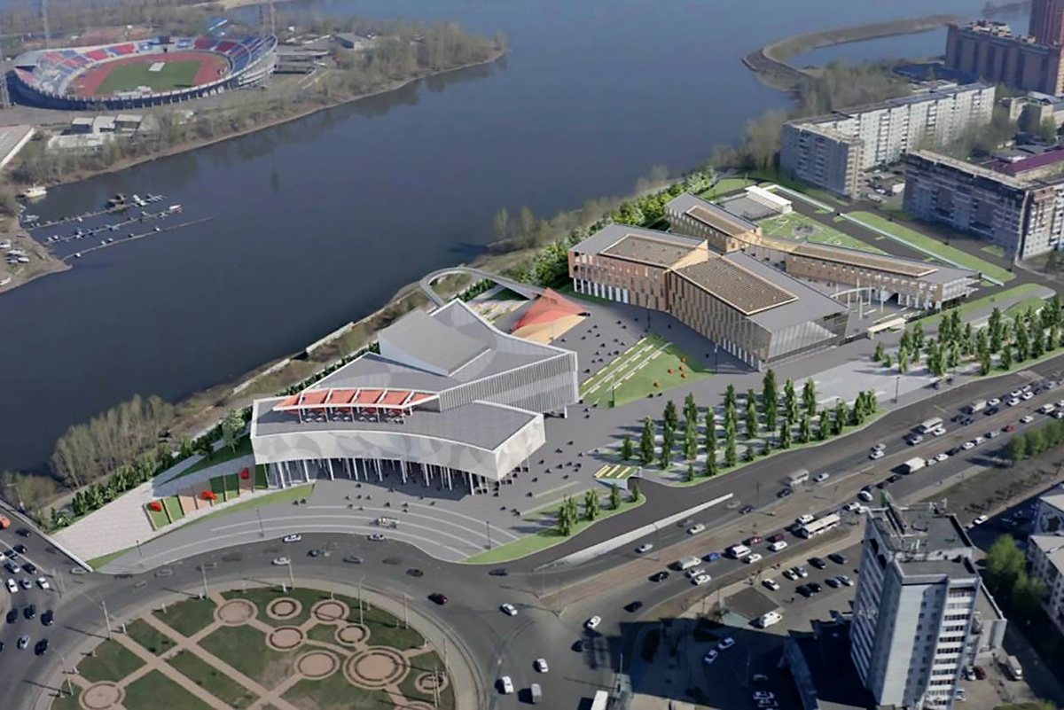     Так на эскизах выглядят новые здания Предмостной