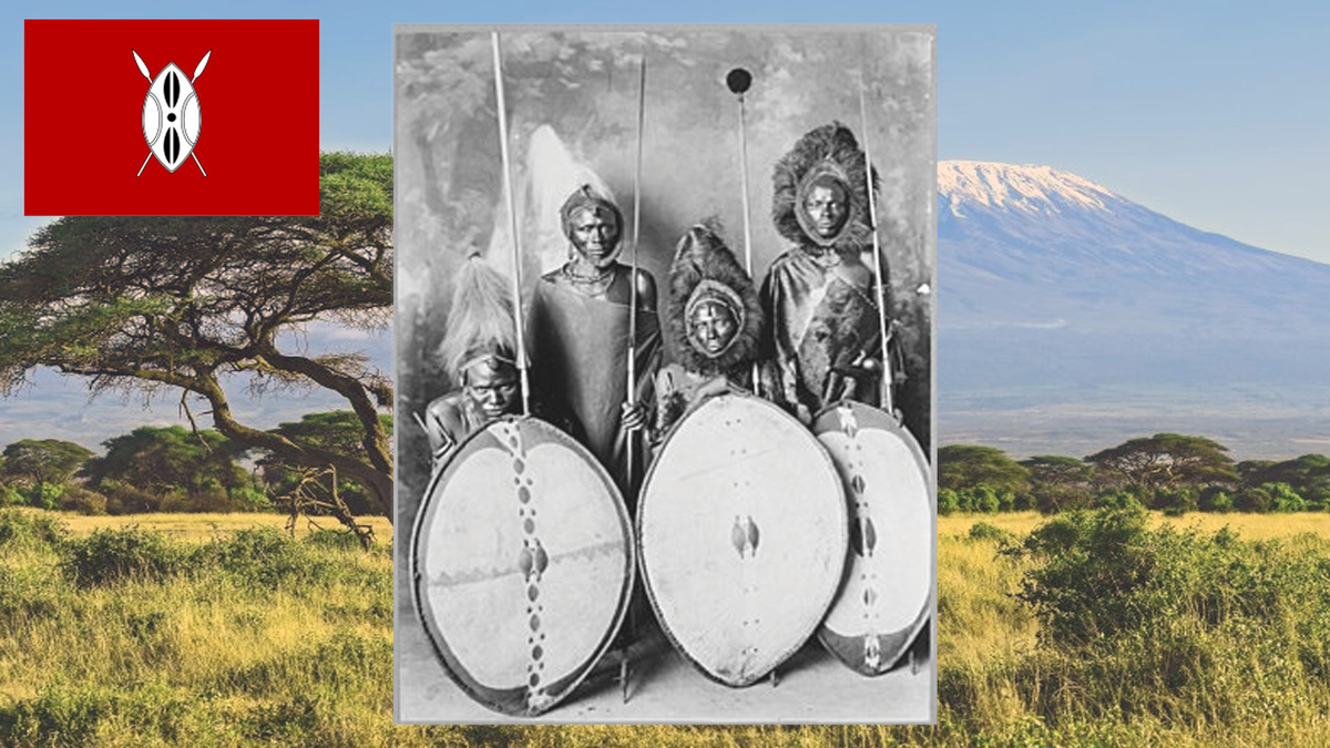 Воины масаи. Фото нач. XX в.