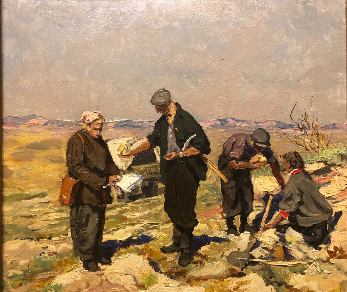 В.Ф.Стожаров. Геологи в Казахстане. 1954.