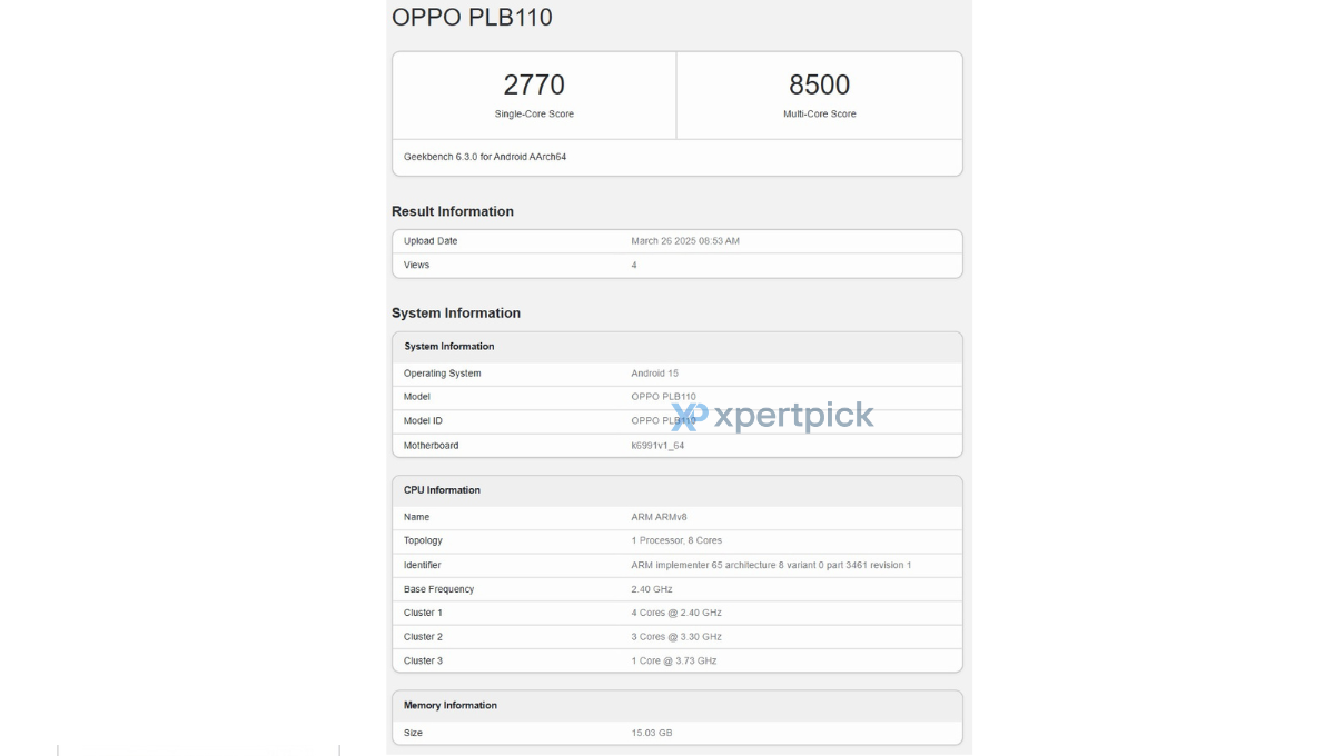    Характеристики OPPO Find X8s, X8s+ и X8 Ultra подтверждены бенчмарком