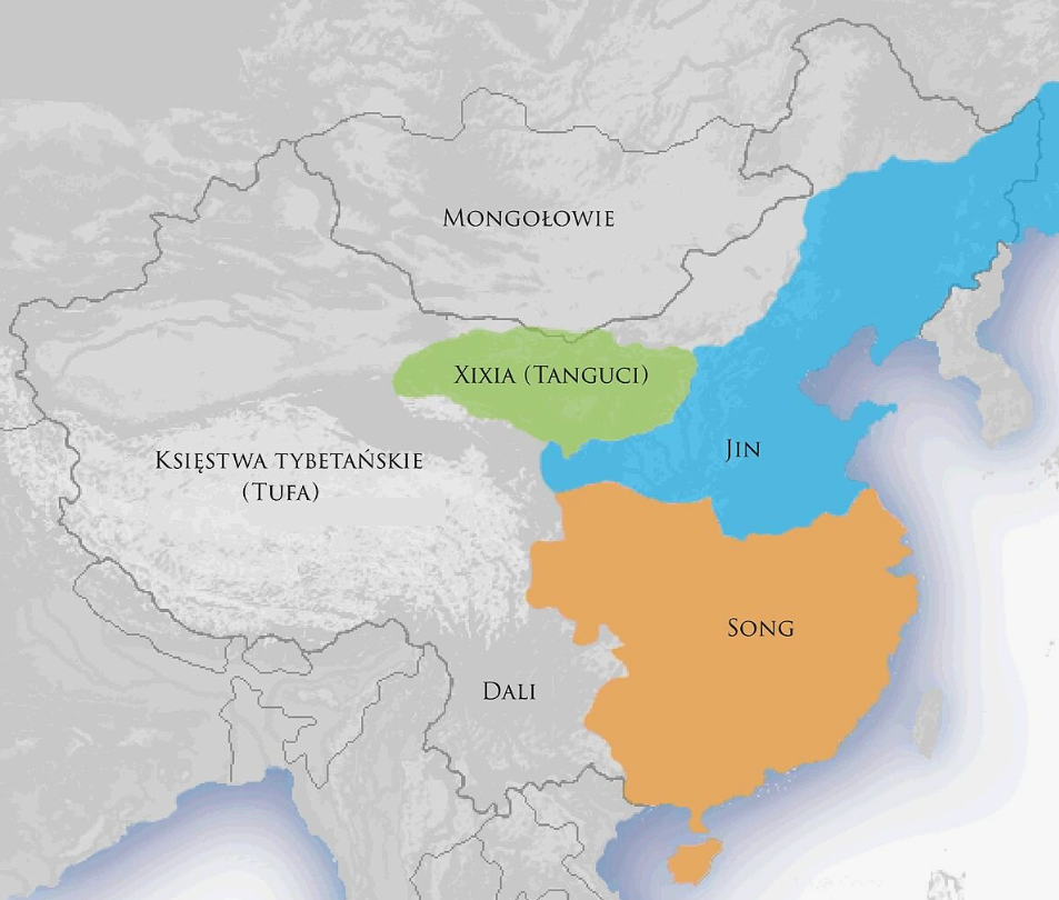 Китайские государства эпохи монгольского завоевания. Западное Ся (тангуты), Цзинь и Южная Сун.