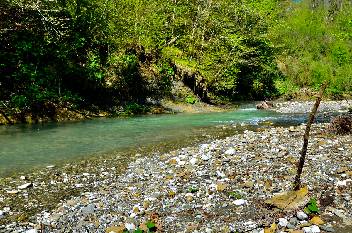 Места ловли голавля на Кавказе всегда очень красивые и живописные.
