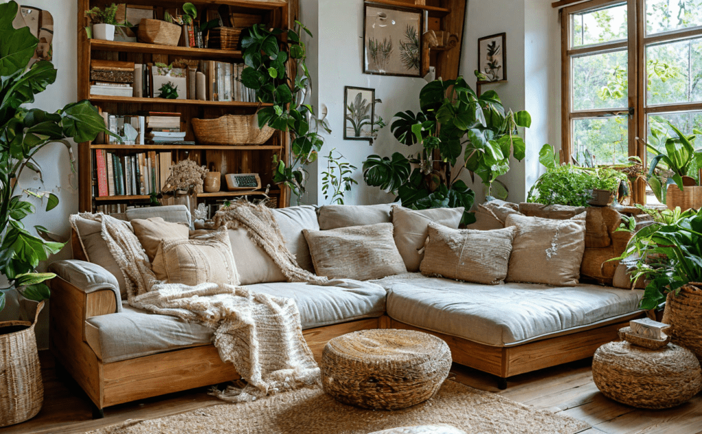    Декор однокомнатной квартиры в стиле деревенского шика Keri