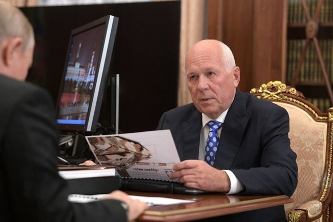    Встреча Владимира Путина с главой госкорпорации «Ростех» Сергеем Чемезовым