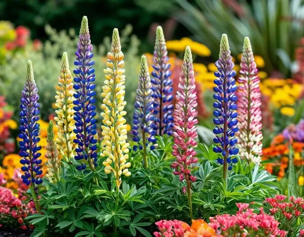   Посадка в апреле в клумбу — люпины Вера Курилыч