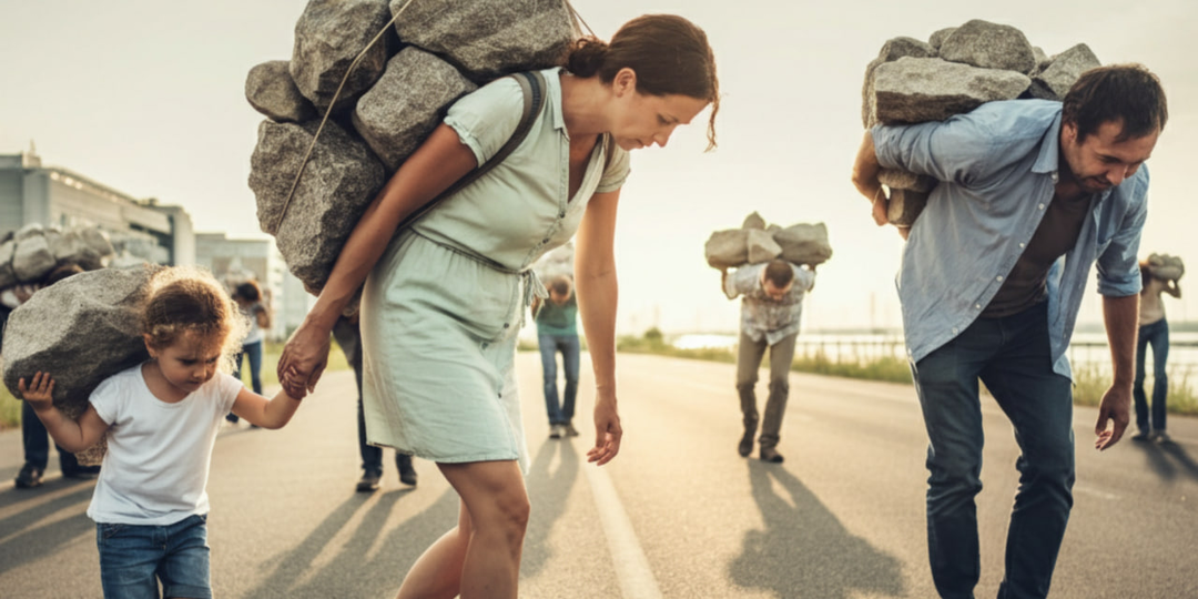 Мы учим наших детей - носить эти горы камней на себе