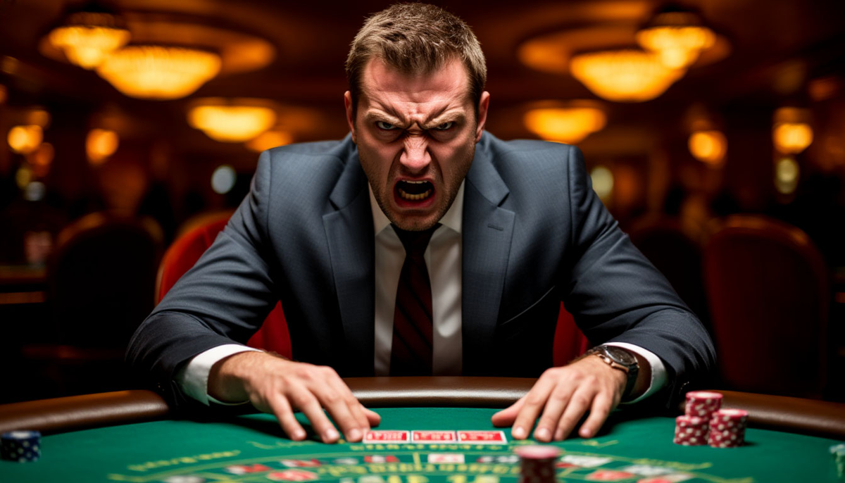 Игрок поддался эмоциям за покерным столом