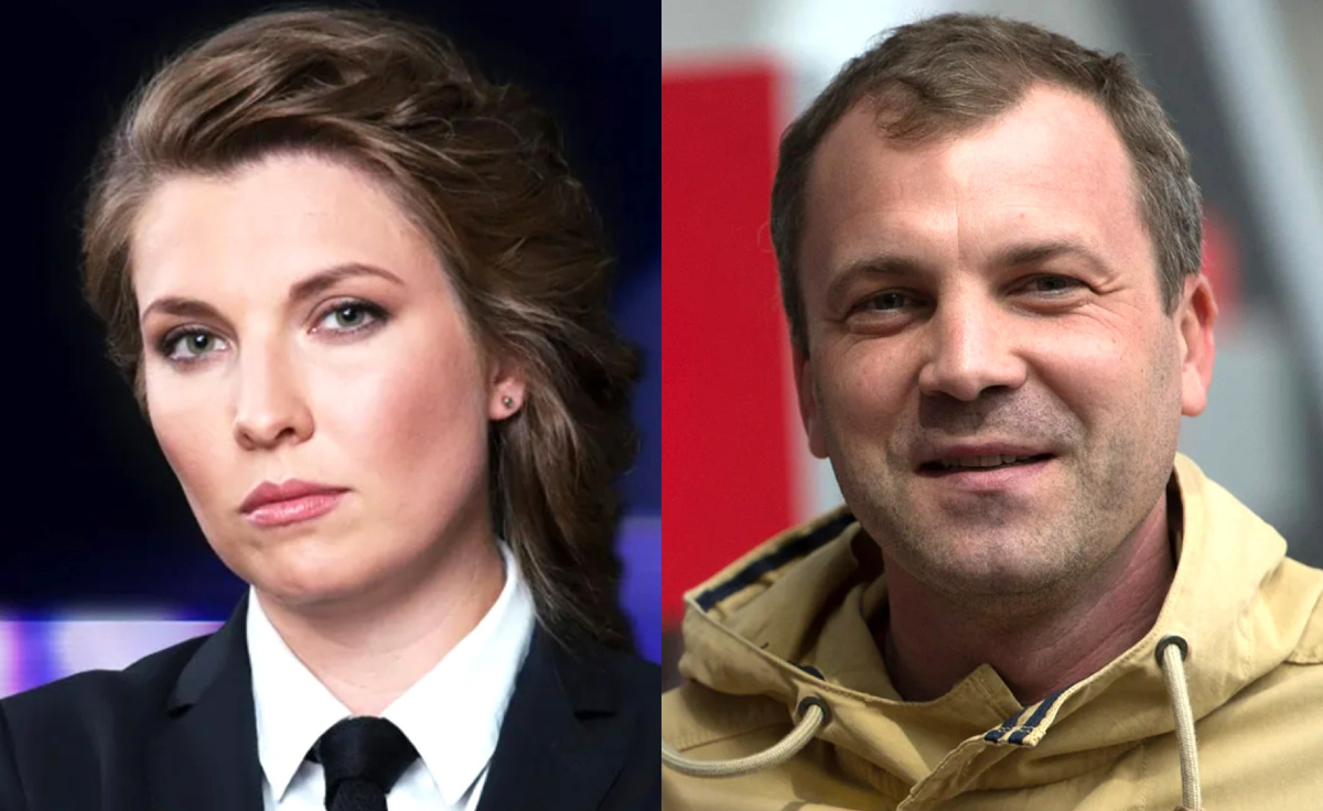 на фото Ольга Скабеева и Евгений Попов 