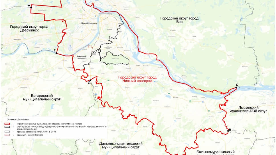Фото: из законопроекта о слиянии Нижнего Новгорода с Кстовским округом