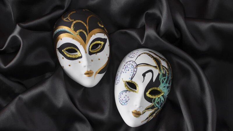     Театральные маски. Фото: ru.freepik.com, автор freepik.