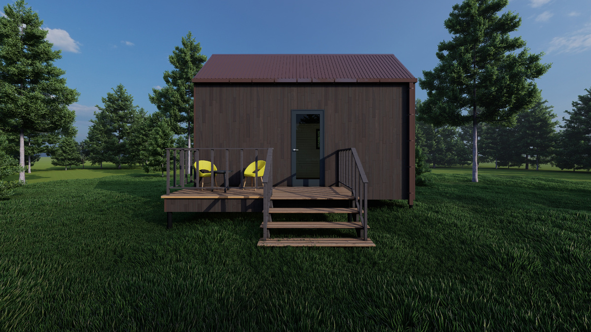 Типовой проект каркасного дома GTT-28