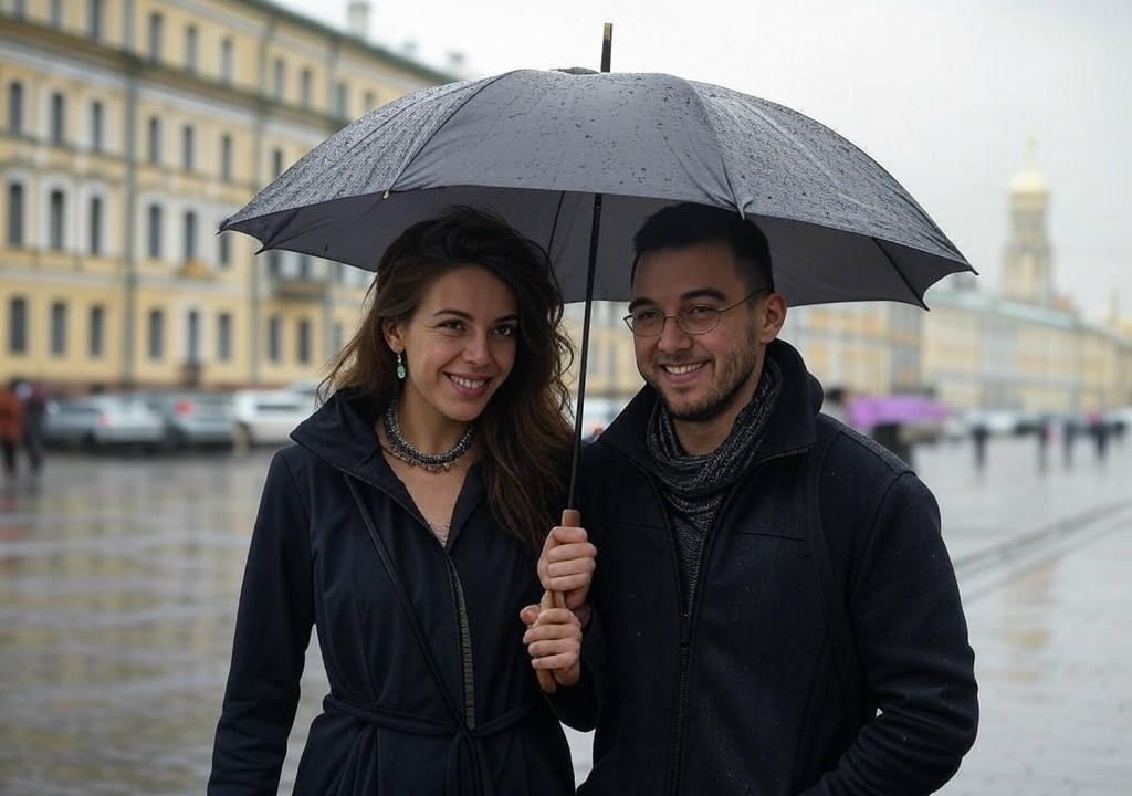 Дождливый Петербург