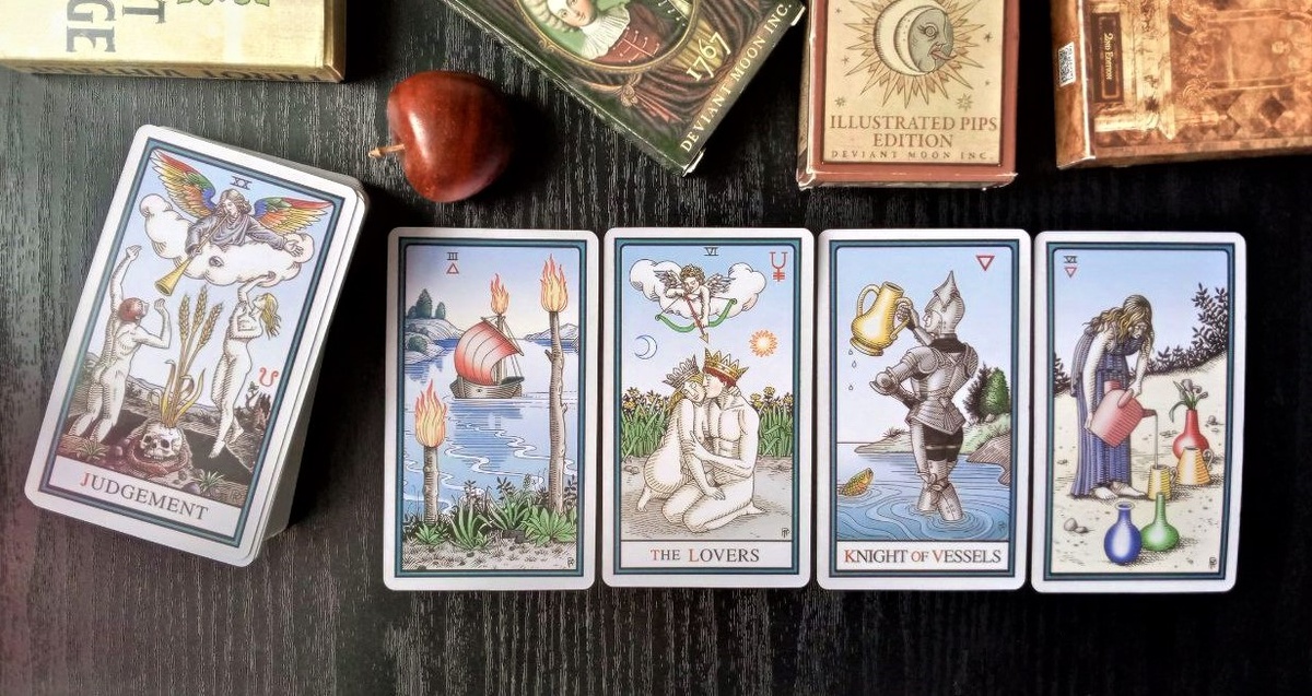 Ответ смотрим на олоде "Алхимическое таро Р.Плейса"