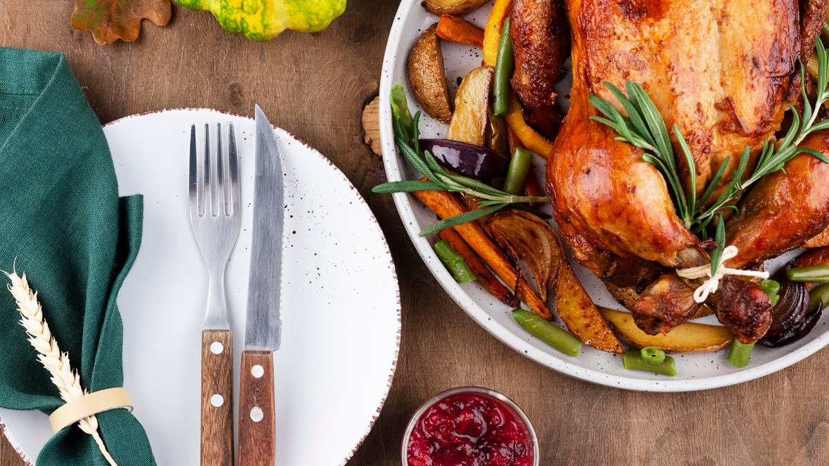 Запеченная в духовке курочка