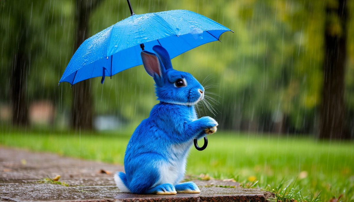 На улице дождик, но я был готов и взял с собой маленький зонтик