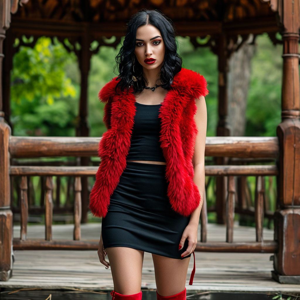 Ну эта получилась удачнее. Правда ии не знает что такое туфли на шпильке. Ботфорты сделал.