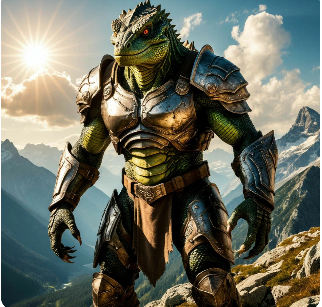 Доспехи переливались на солнце 