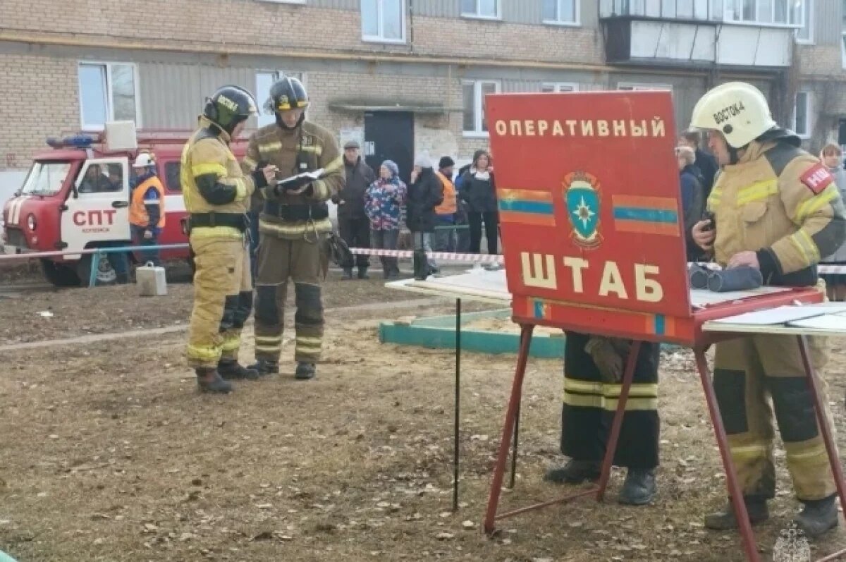    Для жителей дома, где взорвался газ, открыты ПВР в посёлке Красногорском