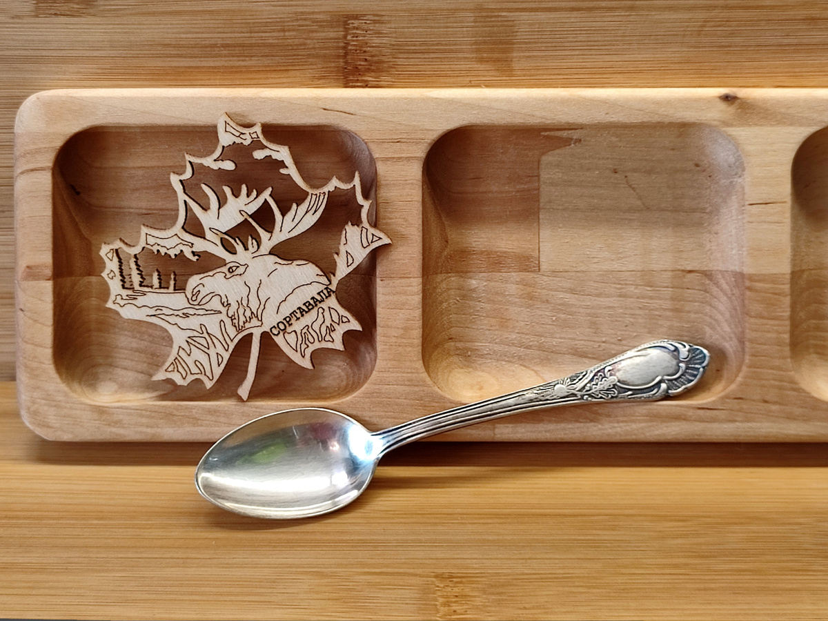 Ложка чайная "Дубок", Киевский завод им. Дзержинского, 50-60-е гг. Цена 50 руб