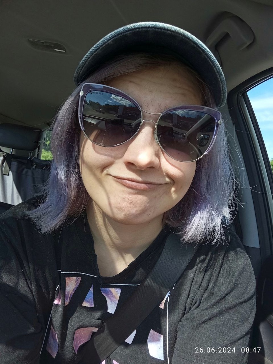 Селфи из машины х)