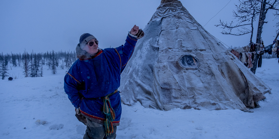 Как оленеводы строят чум ночью в метель и мороз. Увидела своими глазами