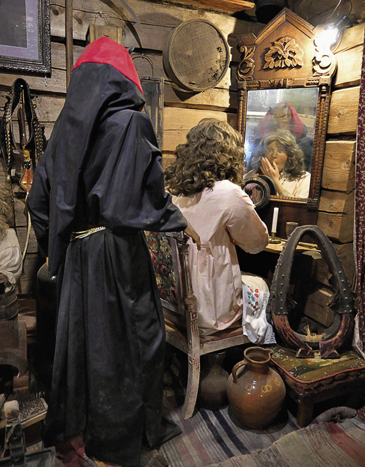 Святочные гадания иногда заканчивались вызовом нечистой силы.