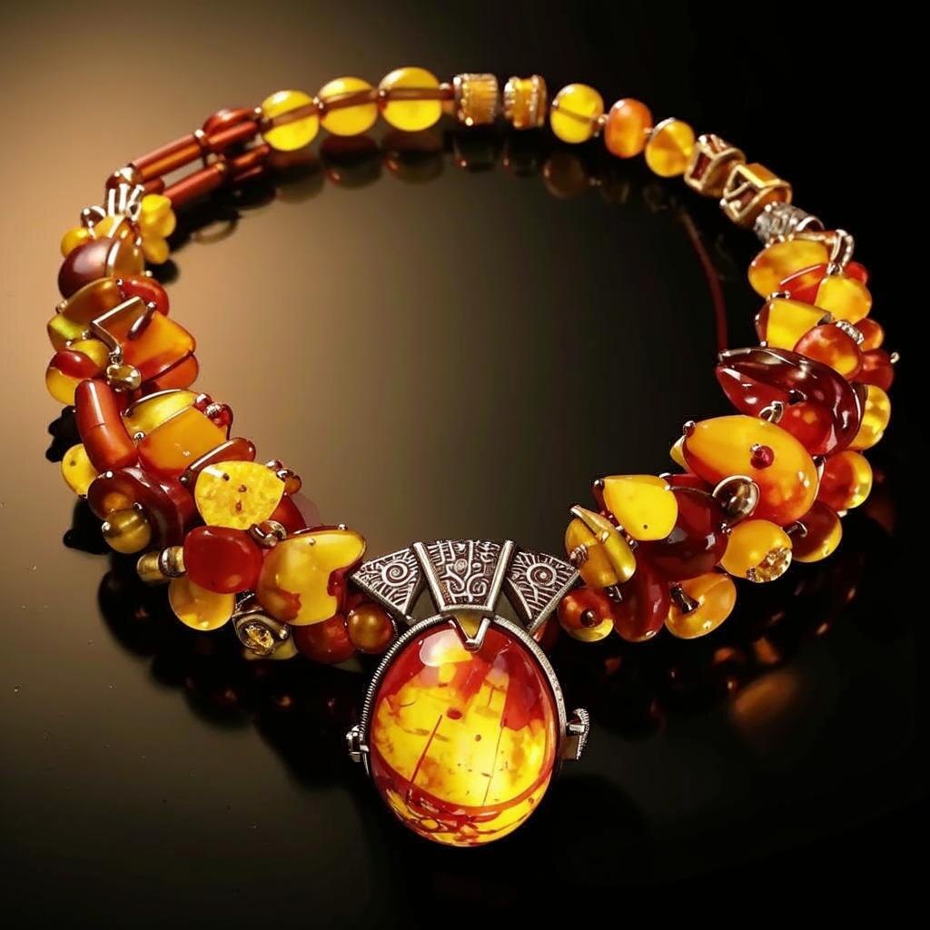 Ожерелье из янтаря