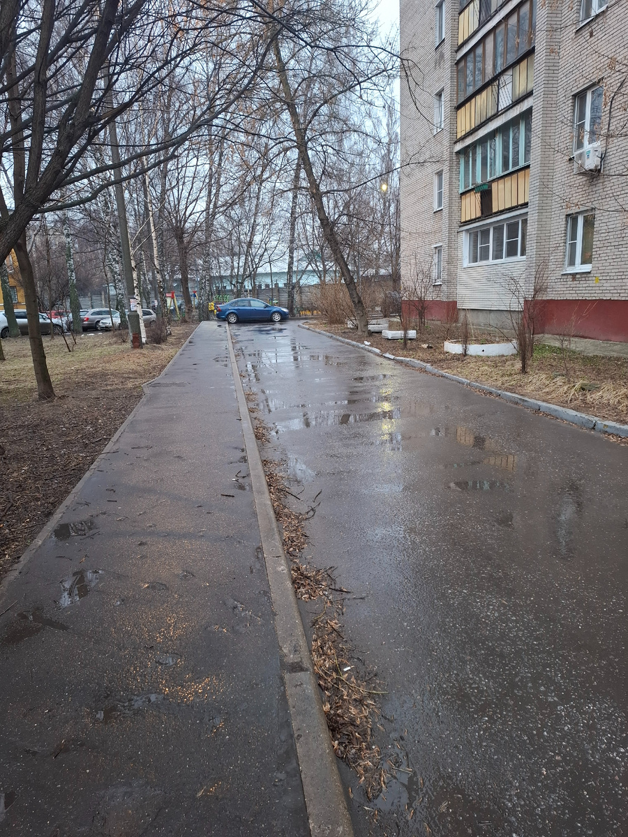 Дождь в Подмосковье.