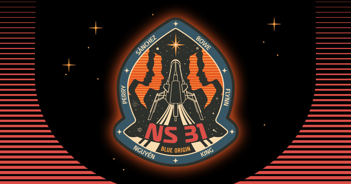 Патч миссии NS-31.    
 Источник: Blue Origin  📷
