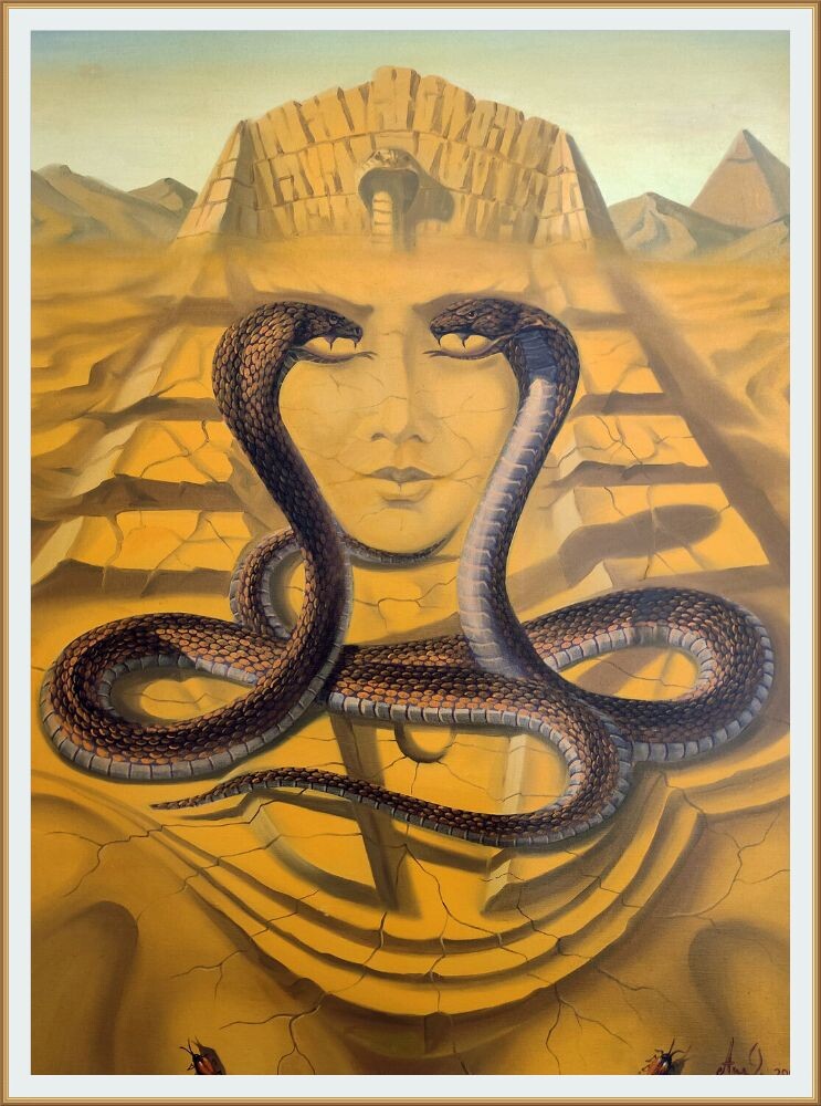 КАРТИНА ХУДОЖНИКА АРТУША ВОСКАНЯНА  ПОД НАЗВАНИЕМ " КЛЕОПАТРА " 