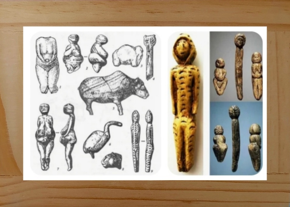 Находки французских археологов. Коллаж автора.