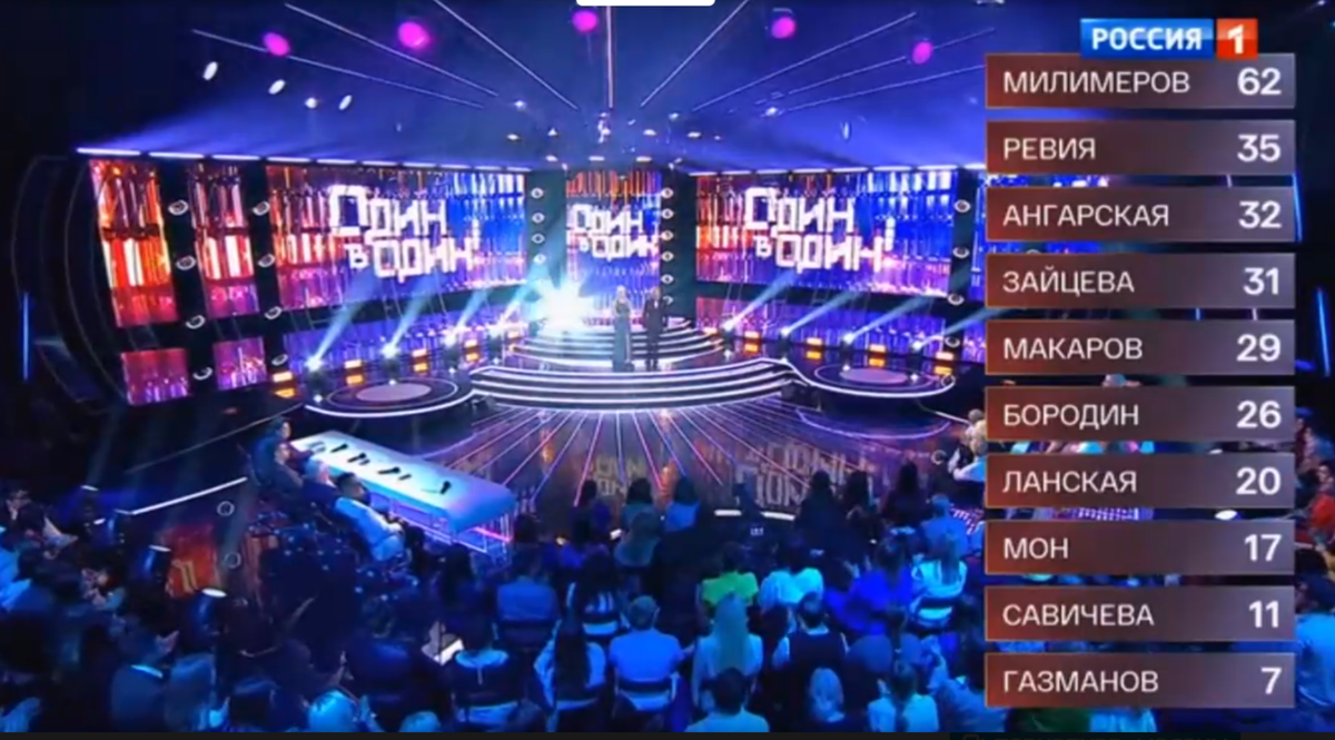 Кадр из шоу "Один в один" 28.03.2025