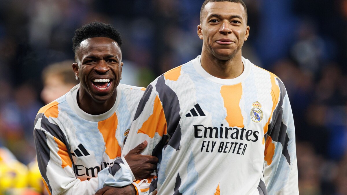    Винисиус Жуниор и Килиан Мбаппе. Фото: Maciej Rogowski Photo/Shutterstock/Fotodom