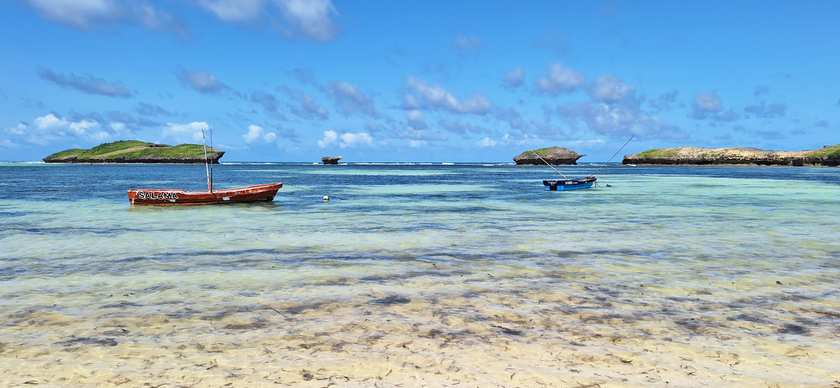 Ватаму. Поистине, самый красивый пляж из тех, где мы были в Кении