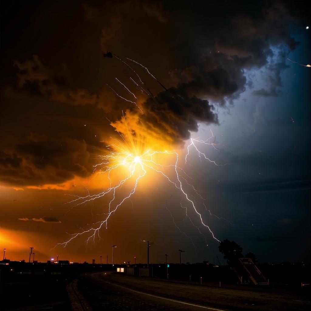 Огни Святого Эльма: Загадка Электрических Лучей.