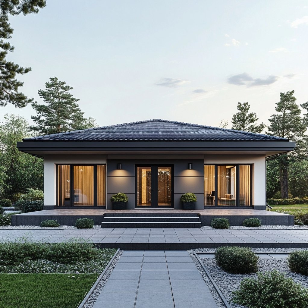 1. Одноэтажный дом