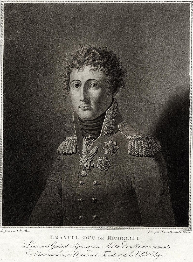 Эммануэль де Ришельё. Гравюра начала XIX века.