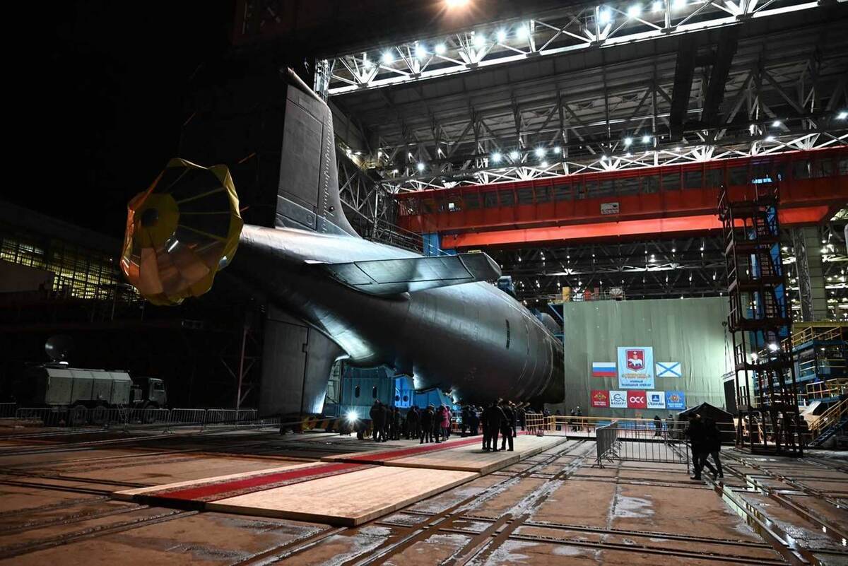 Спуск на воду атомной подлодки "Пермь". 2025 год. Источник: Яндекс.Картинки