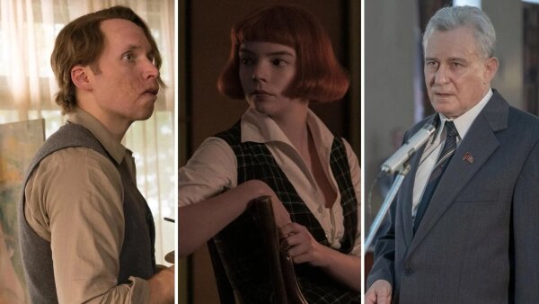 Кадры из сериалов «Правда о деле Гарри Квеберта», «Ход королевы», «Чернобыль» / Kinopoisk
