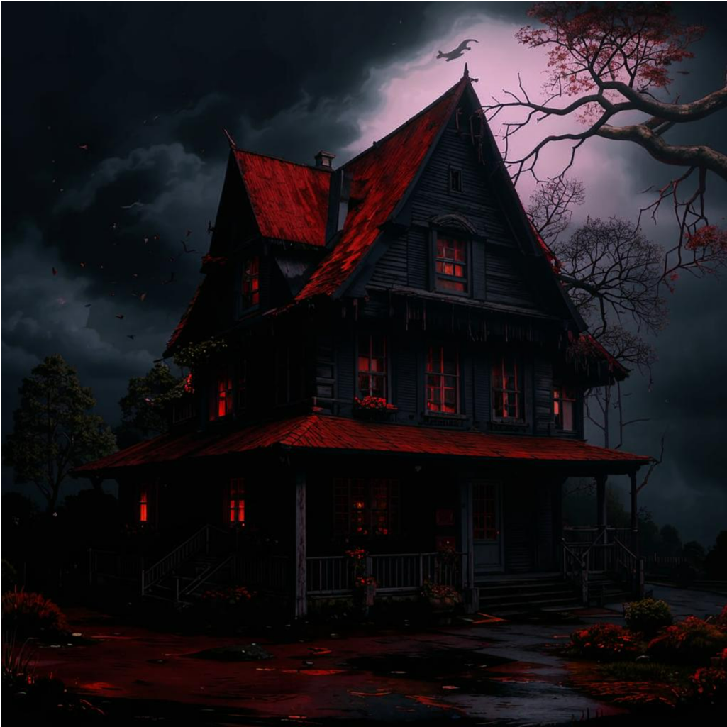 дом Арины в темноте