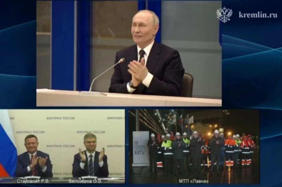    Путин запустил погрузку угольного терминала «Лавна» в Заполярье