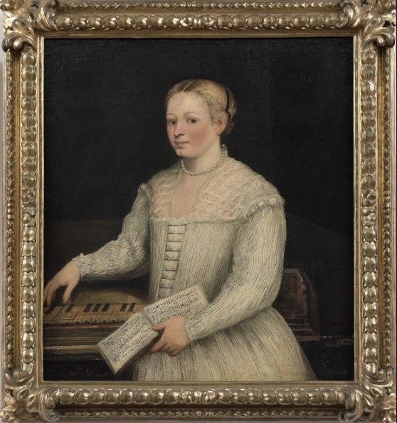 Мариэтта Робусти. Автопортрет с мадригалом. Ок. 1578 Уффици, Флоренция