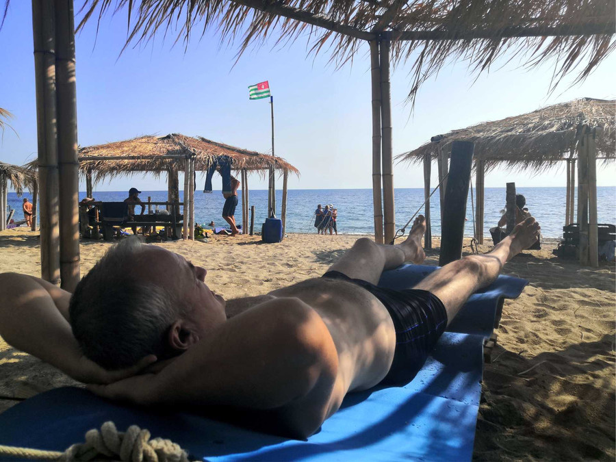 Пицунда. Пляж 