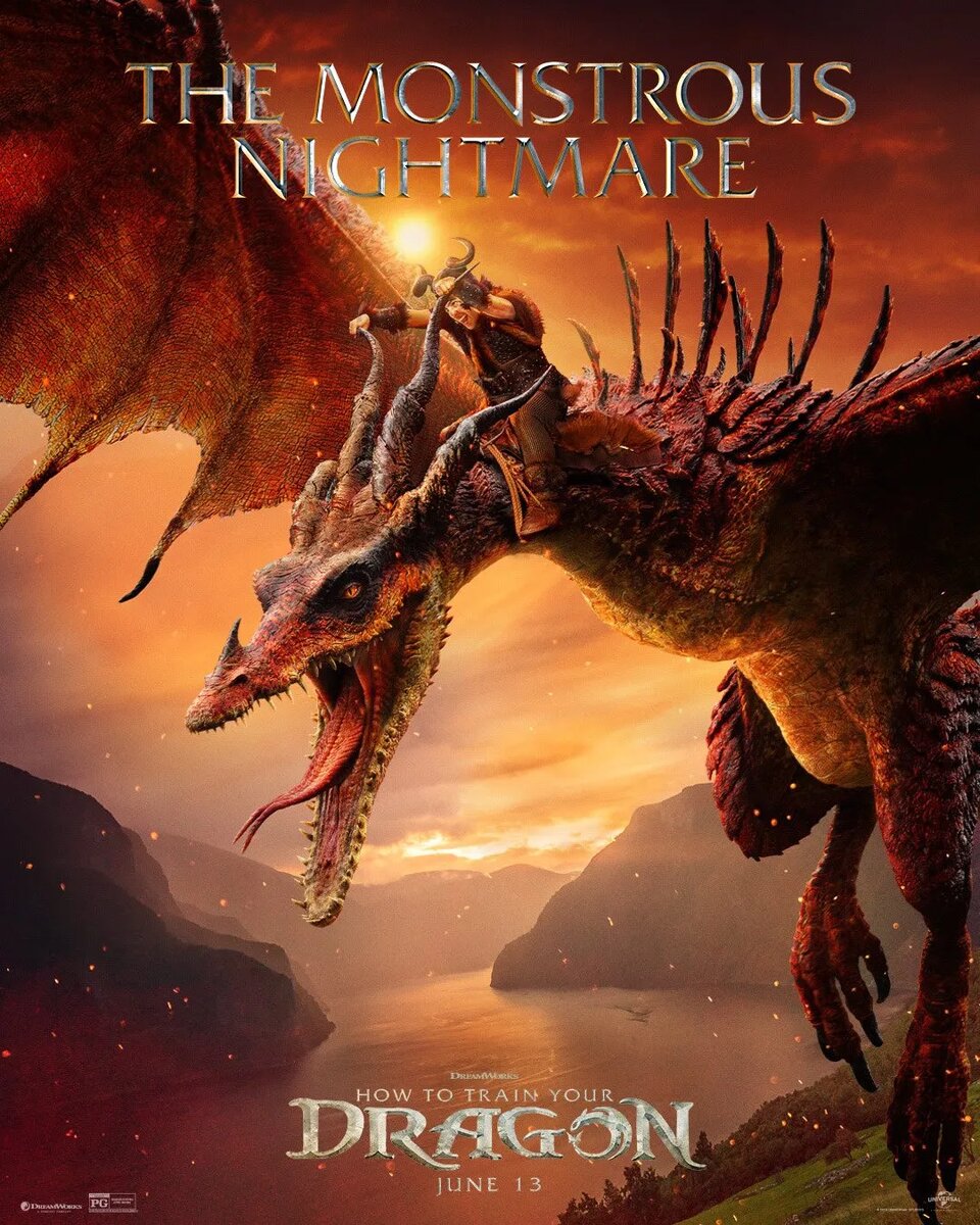Постер фильма «Как приручить дракона» | Источник: x.com/HTTYDragon/media   📷