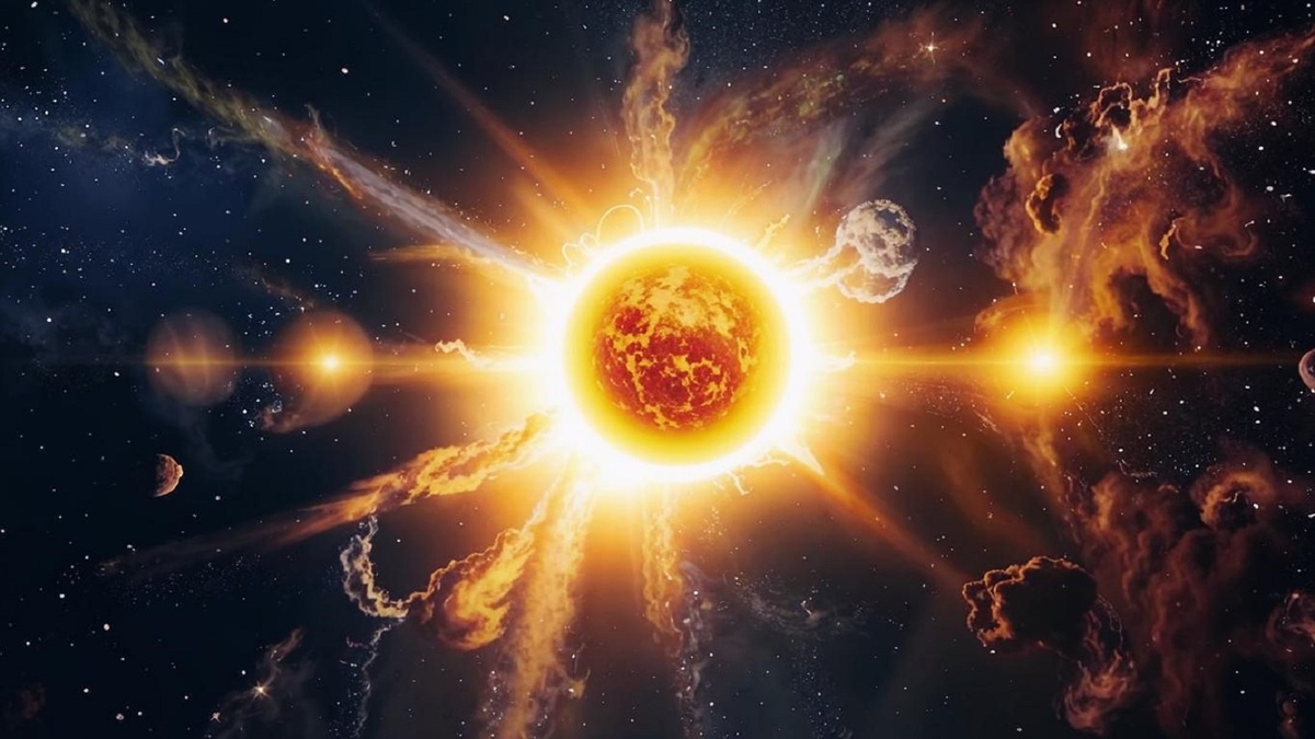 В субботу калининградцы смогут насладиться солнечным затмением, если позволят погодные условия.  Фото: Изображение сегенрированно нейросетью Kandinsky 3.1