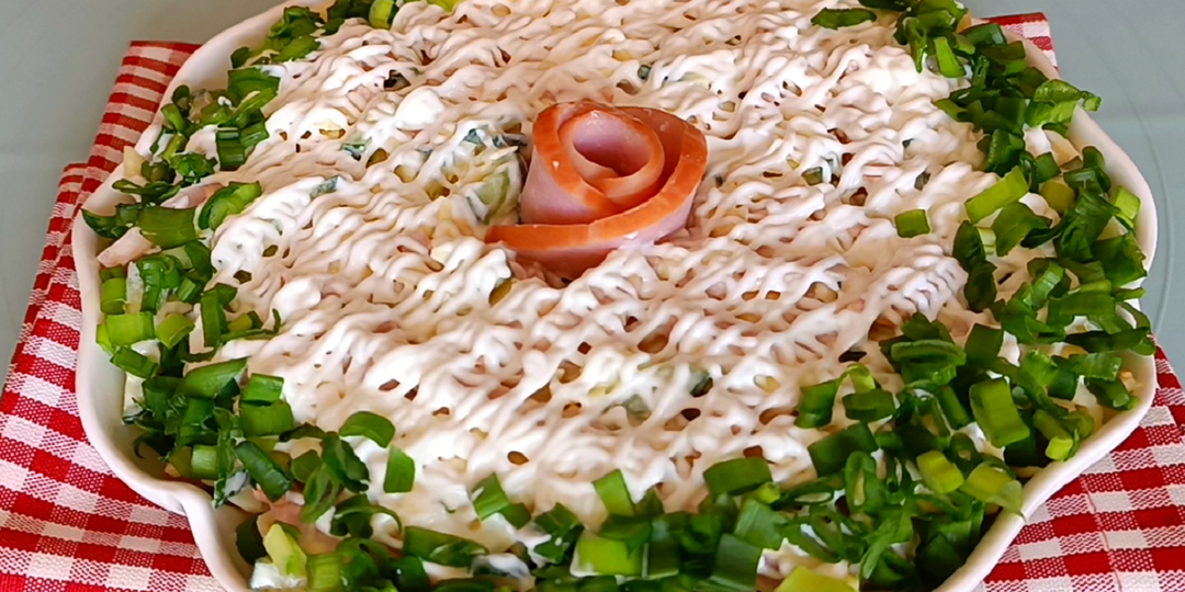 📌 Вкусный салат с ветчиной на Пасху - Пасхальный стол