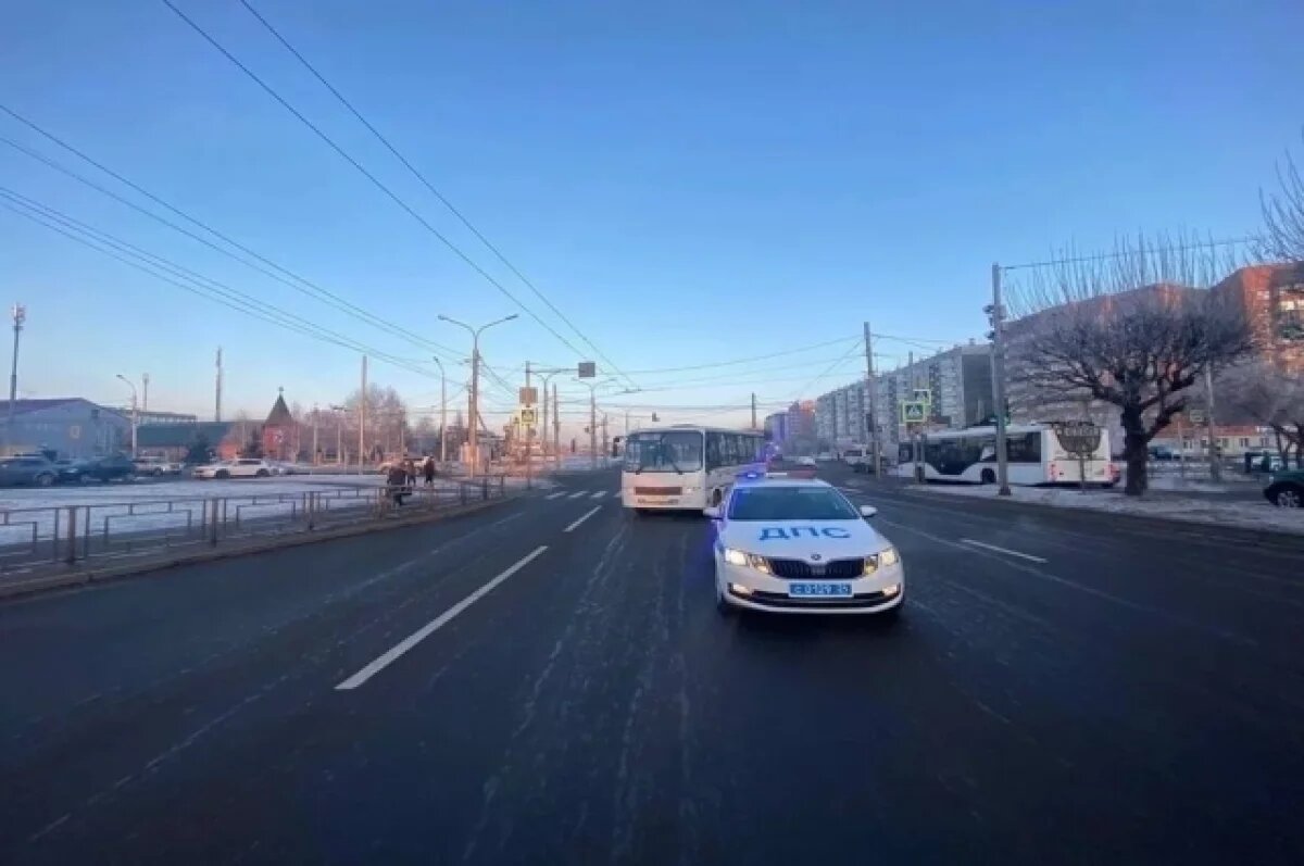   В Красноярске оштрафовали водителя автобуса, сбившего женщину на переходе