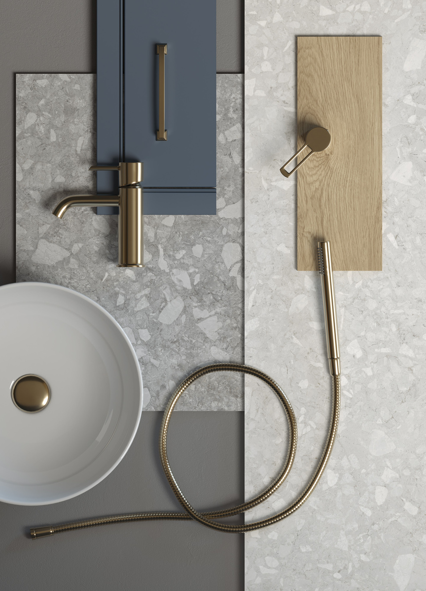 Мудборд с керамогранитом Molekula