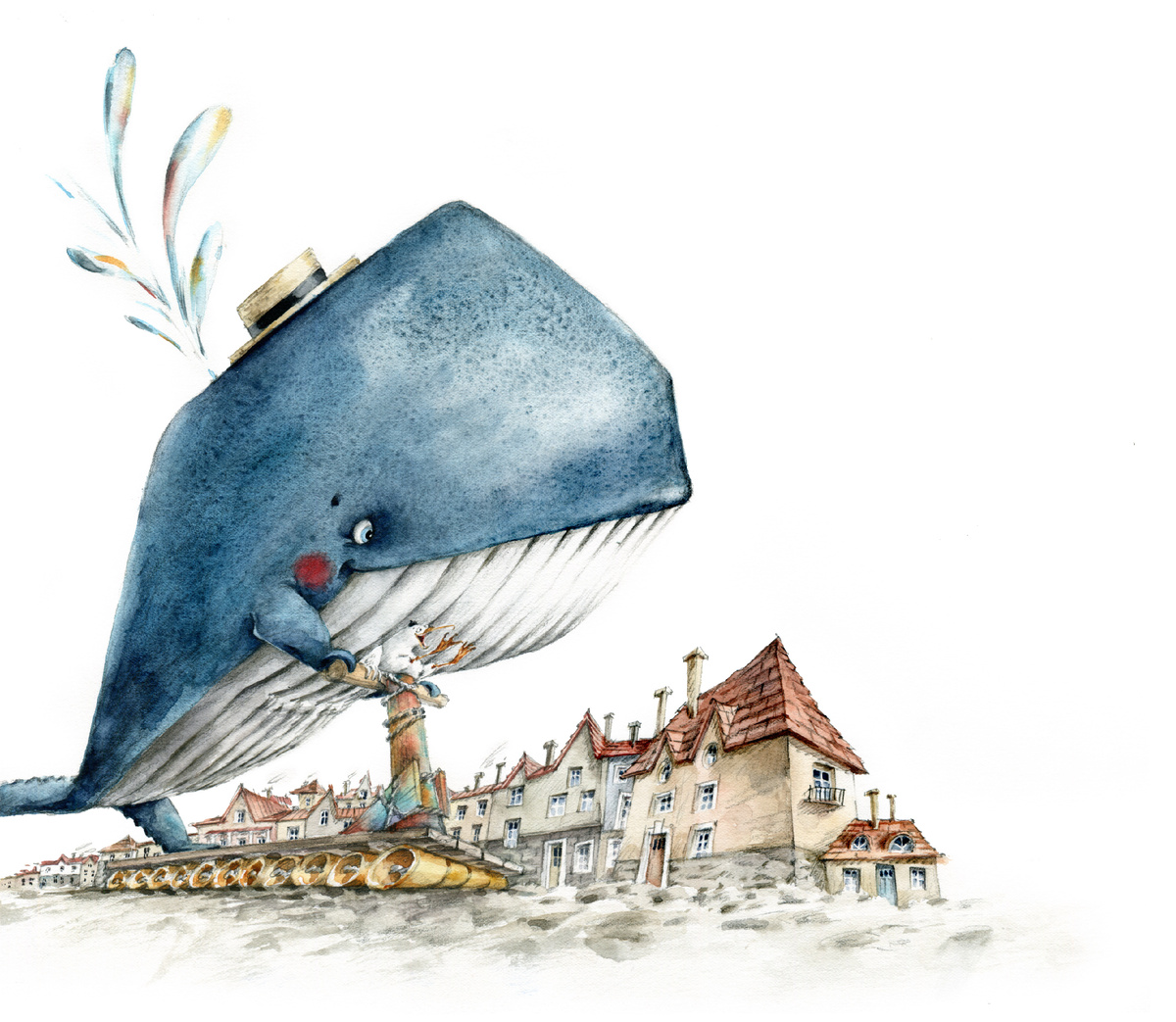 Иллюстрация из книги "Про китессу Мурочку, которая считала себя кошкой"